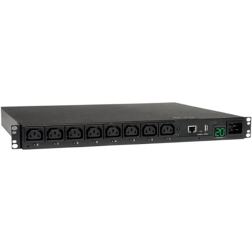 Tripp Lite PDUMH20HVNET PDU Switched 208V - 240V 20A 8 Outlet - 8 x IEC 320 EN 60320 C13 - 1U Rack-mountable