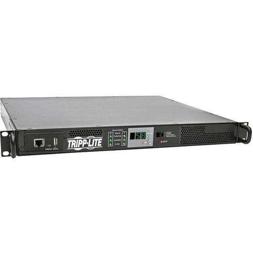 Tripp Lite PDUMNH30HVAT 5.8kW Single-Phase 208/240V ATS/Monitored PDU - Monitored - NEMA L6-30P - 1 x NEMA L6-30R - 230 V AC - 5.80 kW - 1U - Rack-mountable