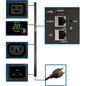 Tripp Lite PDUMNV20HVLX 3.3-3.7kW Single-Phase Monitored PDU - Monitored - 20 x IEC 60320 C13, 4 x IEC 60320 C19 - 230 V AC - Network (RJ-45) - 0U - Vertical - Rack-mountable - TAA Compliant