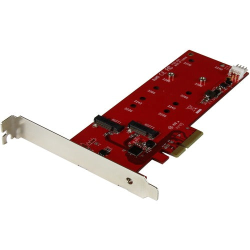StarTech.com 2x M.2 SATA SSD Controller Card - PCIe - PCI Express M.2 SATA III Controller - NGFF Card Adapter - Add two Next Generation Form Factor (NGFF) M.2 SATA SSDs to a computer through PCIe - 2x M.2 SATA SSD Controller Card - PCI Express M.2 SATA I