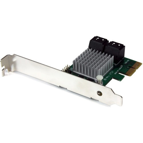 StarTech.com 4 Port PCI Express 2.0 SATA III 6Gbps RAID Controller Card with HyperDuo SSD Tiering - Add 4 Internal SATA III (6Gbps) ports to a computer through a PCI Express x2 slot - PCI Express 2.0 SATA Controller with HyperDuo SSD Tiering - 4 Port PCI