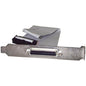 StarTech.com 16in DB25 Parallel Female to IDC 25 Pin Header Slot Plate - 16 - 1 x DB-25 Female Parallel - 1 x IDC Female Parallel - Gray
