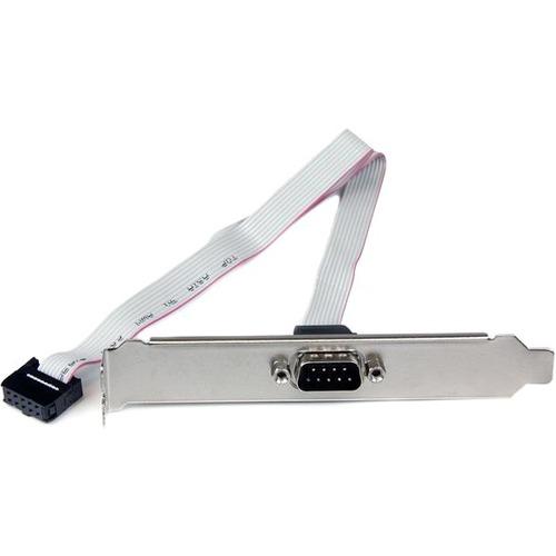 StarTech.com 9-pin Serial to 10-pin Header Slot Plate - Serial panel - DB-9 (M) - 10 pin IDC (F) - 41 cm - Add an extra serial port to the back of your PC from your motherboard. - motherboard adapter - motherboard serial port