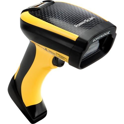 Datalogic PowerScan PM9300 Handheld Barcode Scanner - Wireless Connectivity - 104 scan/s - 1D - Laser - , Radio Frequency - Yellow, Black