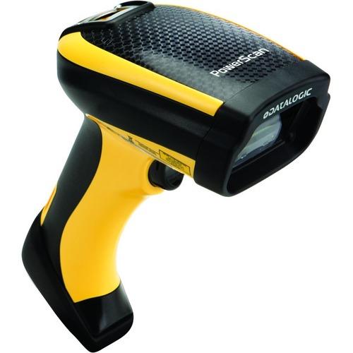 Datalogic PowerScan PM9300 Handheld Barcode Scanner - Wireless Connectivity - 35 scan/s - 1D - Laser - , Radio Frequency - Yellow, Black