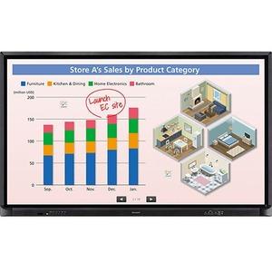 Sharp AQUOS BOARD PN-CE701H Interactive Whiteboard - 70" - Touch-on - Infrared - 4 Users Supported - 60.56" (1538.29 mm) x 34.06" (865.19 mm) Active Area - Multi-touch Screen - Wireless - Serial - HDMI - 2 x Number of USB 2.0 Ports - Windows, Mac, Chrome
