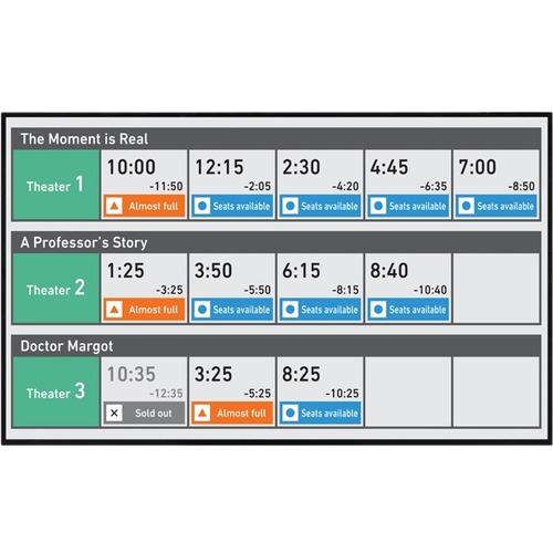 Sharp AQUOS BOARD PNUH551 Digital Signage Display - 54.6" LCD - 3840 x 2160 - Direct LED - 400 cd/m‚² - 2160p - HDMI - USB - SerialEthernet