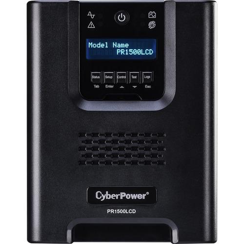 Cyber Power CyberPower Smart App Sinewave PR1500LCD 1500VA Pure Sine Wave Mini-Tower LCD UPS - Mini-tower - AVR - 3 Hour Recharge - 4.70 Minute Stand-by - 120 V AC Input - 120 V AC Output - 8 x NEMA 5-15R