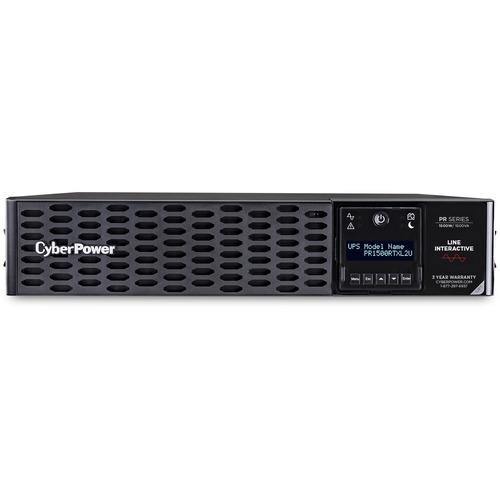 Cyber Power CyberPower PR1500RTXL2UN New Smart App Sinewave UPS Systems - 120 VAC, NEMA 5-15P, 2U, Rack / Tower, Sine Wave, 8 Outlets, LCD, PowerPanelÂ® Business, $400000 CEG, 3YR Warranty