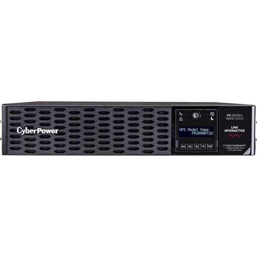 Cyber Power CyberPower Smart App Sinewave PR2000RT2UN 2KVA Tower/Rack Convertible UPS - 2U Tower/Rack Convertible - AVR - 3 Hour Recharge - 4.50 Minute Stand-by - 120 V AC Input - 100 V AC, 110 V AC, 120 V AC, 125 V AC Output - 8 x NEMA 5-20R