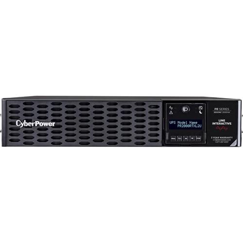 Cyber Power CyberPower PR2000RTXL2UN New Smart App Sinewave UPS Systems - 120 VAC, NEMA 5-20P, 2U, Rack / Tower, Sine Wave, 8 Outlets, LCD, PowerPanelÂ® Business, $400000 CEG, 3YR Warranty