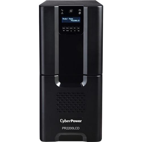 Cyber Power CyberPower Smart App Sinewave PR2200LCD 2200VA Pure Sine Wave Tower LCD UPS - Tower - 8 Hour Recharge - 7.80 Minute Stand-by - 110 V AC Input - 120 V AC Output - 2 x NEMA 5-20R, 8 x NEMA 5-15R