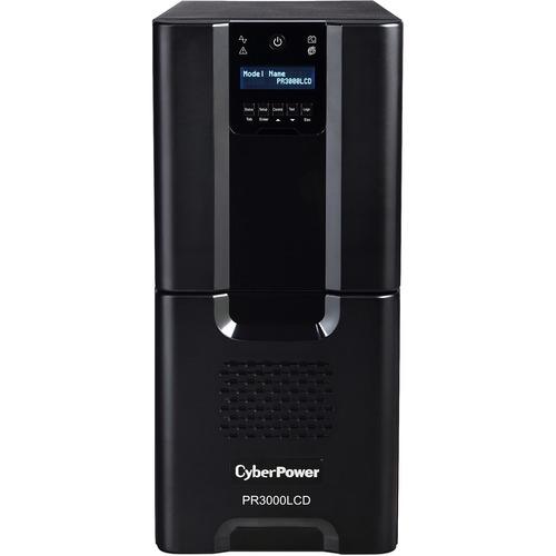 Cyber Power CyberPower Smart App Sinewave PR3000LCD 3000VA Pure Sine Wave Tower LCD UPS - Tower - 8 Hour Recharge - 6 Minute Stand-by - 110 V AC Input - 120 V AC Output - 2 x NEMA 5-20R, 8 x NEMA 5-15R