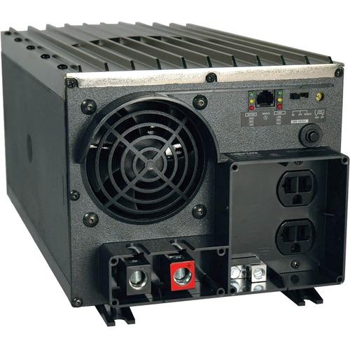 Tripp Lite PowerVerter Plus 2000W Industrial-Strength Inverter with 2 Outlets - Input Voltage: 12 V DC - Output Voltage: 120 V AC - Continuous Power: 2 kW