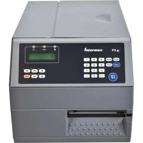 Intermec PX4i Thermal Transfer Printer - Monochrome - Label Print - Ethernet - USB - Serial - Parallel - Real Time Clock - 4.40" Print Width - 254 mm/s Mono - 400 dpi - 4.72" (120 mm) Label Width - 40" (1016 mm) Label Length