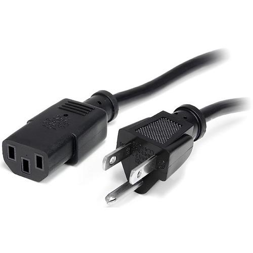 StarTech.com 6 ft Standard Computer Power Cord - NEMA5-15P to C13 - Power cable - IEC 320 EN 60320 C13 (F) - NEMA 5-15 (M) - 6 ft - 5-15 to C13 Power Cord - 6 ft Computer Power Cord - AC Power Cord - NEMA Power Cord - c13 Power Cable