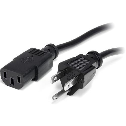 Startech Star Tech.com 6 ft 14 AWG Computer Power Cord - NEMA5-15P to C13 - Connect a High-powered Server to a Power Distribution Unit - 6ft 5-15 to C13 Power Cord - 6 ft computer power cord - 6ft AC power cord - 6ft nema power cord - 6ft c13 power cable