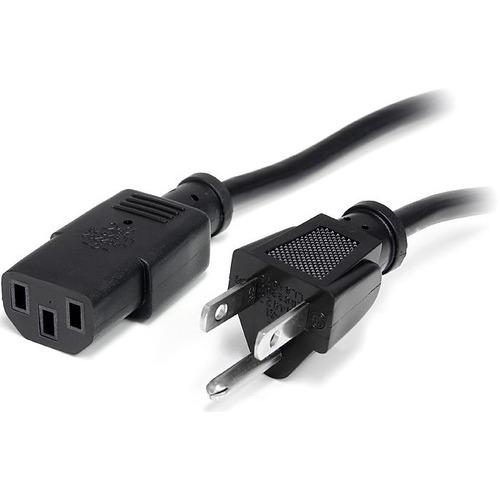 Startech Star Tech.com 6 ft 14 AWG Computer Power Cord - NEMA5-15P to C13 - Connect a High-powered Server to a Power Distribution Unit - 6ft 5-15 to C13 Power Cord - 6 ft computer power cord - 6ft AC power cord - 6ft nema power cord - 6ft c13 power cable