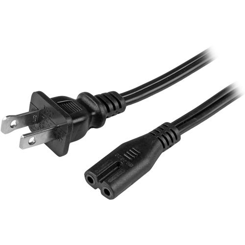 Startech Star Tech.com 6 ft Laptop Power Cord - NEMA 1-15P to C7 - Black - 6 ft Cord Length