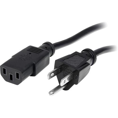 Startech Star Tech.com Standard Computer Power Cord - NEMA5-15P to C13 - 10ft - 5-15 to C13 Power Cord - 10 ft Computer Power Cord - AC Power Cord - NEMA Power Cord - c13 Power Cable