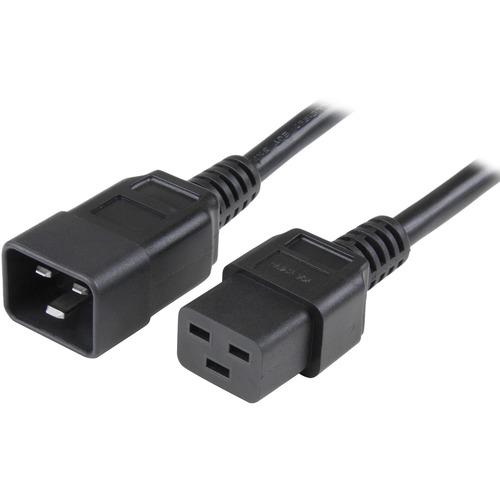 Startech Star Tech.com 3 ft Heavy Duty 14 AWG Computer Power Cord - C19 to C20 - Connect a high-powered server to a power distribution unit - C19 to C20 Cord - Heavy Duty 14AWG Power Cable for Power Distribution Units - 3 ft C19 to C20 Power Cord - 1x IE