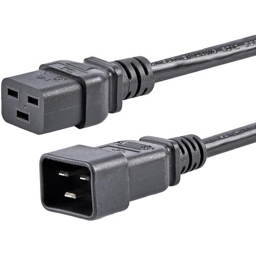 Startech Star Tech.com 6 ft Heavy Duty 14 AWG Computer Power Cord - C19 to C20 - Connect a high-powered server to a power distribution unit - C19 to C20 Cord - Heavy Duty 14AWG Power Cable for Power Distribution Units - 6 ft C19 to C20 Power Cord - 1x IE