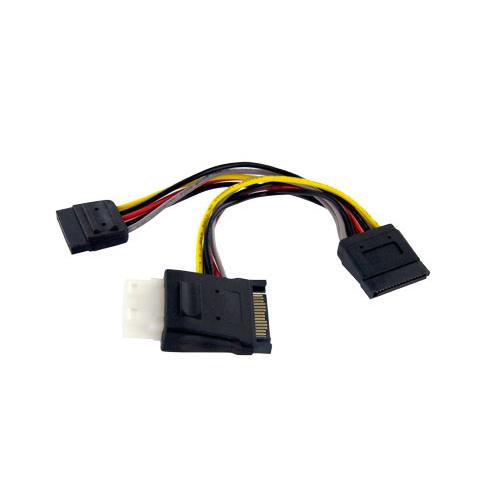 StarTech.com SATA to LP4 with 2x SATA Power Splitter Cable - 6