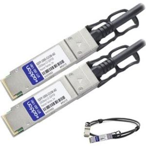 Add-On Computer AddOn Cisco QSFP28 Network Cable - 3.3 ft QSFP28 Network Cable for Network Device - First End: 1 x QSFP28 - Second End: 1 x QSFP28 - 100 Gbit/s - Copper Plated Connector - 30 AWG - 1