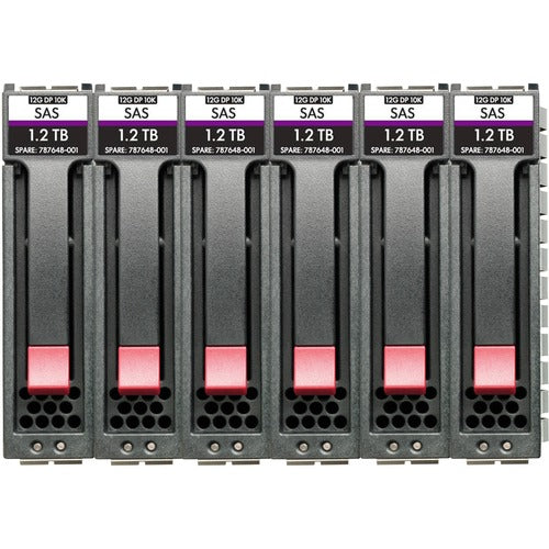 HPE 1.20 TB Hard Drive - 2.5" Internal - SAS (12Gb/s SAS) - Storage System Device Supported - 10000rpm - 6 Pack