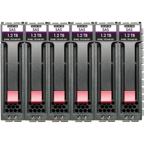 HPE 10.80 TB Hard Drive - 2.5" Internal - SAS (12Gb/s SAS) - 10000rpm - 3 Year Warranty - 6 Pack