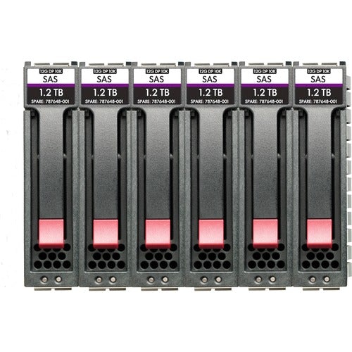 HPE 2.40 TB Hard Drive - 2.5" Internal - SAS (12Gb/s SAS) - Storage System Device Supported - 10000rpm - 3 Year Warranty - 6 Pack