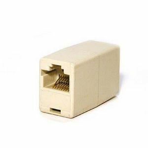 Belkin RJ45 Inline Coupler - 1 x RJ-45 Female - 1 x RJ-45 Female - Ivory