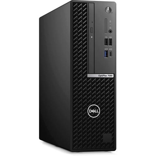 Dell OptiPlex 7000 7090 Desktop Computer - Intel Core i7 10th Gen i7-10700 Hexa-core (6 Core) 2.90 GHz - 16 GB RAM DDR4 SDRAM - 512 GB M.2 PCI Express NVMe 3.0 x4 SSD - Small Form Factor - Black - Intel Chip - Windows 10 Pro - Intel DDR4 SDRAM - DVD-Writ
