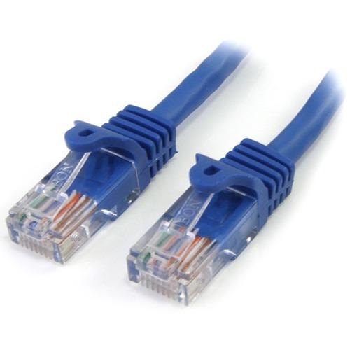 StarTech.com 3 ft Blue Snagless Cat5e UTP Patch Cable - Make Fast Ethernet network connections using this high quality Cat5e Cable, with Power-over-Ethernet capability - 3ft Cat5e Patch Cable - 3ft Cat 5e Patch Cable - 3ft Cat5e Patch Cord - 3ft RJ45 Pat