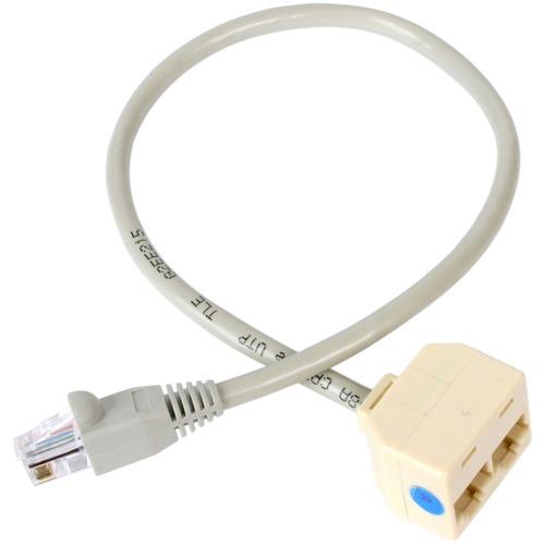 StarTech.com StarTech.com 2-to-1 RJ45 Splitter Cable Adapter - Network splitter - RJ-45 (M) - RJ-45 (F) - RJ-45 Male - RJ-45 Female