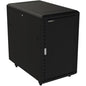 StarTech.com 18U 19" Server Rack Cabinet - 4 Post Adjustable Depth (6-32") Locking Knock Down Enclosure - Mobile w/Glass Door & Casters - 18U 4 post server rack cabinet enclosure EIA/ECA 310-E - IT/Data rack w/adjustable mounting depth 6-32in. - 1768 lb