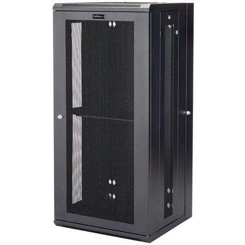 StarTech.com 26U 19" Wall Mount Network Cabinet - 16" Deep Hinged Locking Flexible IT Data Equipment Rack Vented Switch Enclosure w/Shelf - 26U 19in wall mount network cabinet - Switch depth rack enclosure- 180Â° hinged design - Lockable access to front r