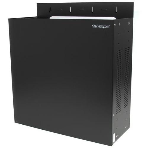 StarTech.com Wallmount Server Rack - Low-Profile Cabinet for Servers with Vertical Mounting - 4U - Wallmount your server or networking equipment horizontally or vertically in locations where space is at a premium - 19 inch wide rack mountable equipment -