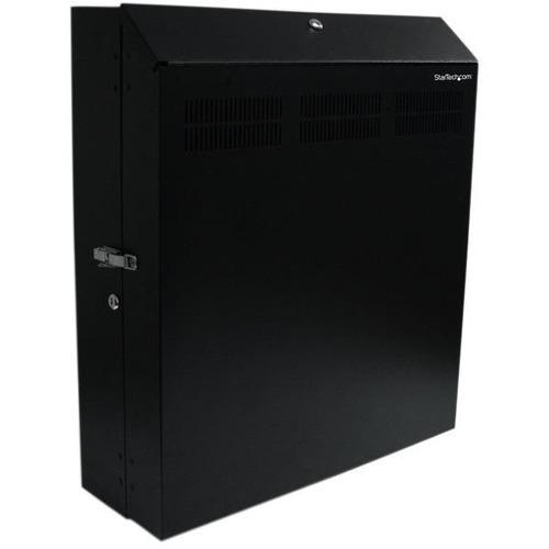 Startech Directship StarTech.com Wallmount Server Rack with Dual Fans and Lock - Vertical Mounting Rack for Server - 4U - Vertically wall-mount your server or networking equipment to a wall, with lock and key for maximum security - wall mount rack - wall