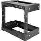 StarTech.com 8U 19" Wall Mount Network Rack - Adjustable Depth 12-20" Open Frame for Server Room /AV/Data/Computer Equipment w/Cage Nuts - Adjustable 2 Post 8U 19in wall mount network rack 12-20in mounting depth - EIA/ECA-310 compatible - Open frame desi