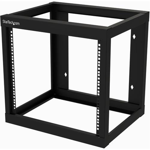 StarTech.com 9U 19" Wall Mount Network Rack - 17" Deep Open Frame for Server Room AV/Data/Patch Panel/IT/Computer Equipment w/Cage Nuts - 9U 19in wall mount network rack w/19in mounting depth is EIA/ECA-310 compatible - Open frame 2 Post Server Rm AV/IT