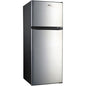 Royal Sovereign 7.6 Cu. Ft. Two Door Compact Refrigerator - 215.21 L - Reversible - 169.90 L Net Refrigerator Capacity - 45.31 L Net Freezer Capacity - Stainless Steel - Glass Shelf, Wire Shelf