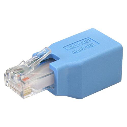 StarTech.com Cisco Console Rollover Adapter for RJ45 Ethernet Cable M/F - 1 x RJ-45 Female Network - 1 x RJ-45 Male Network - Blue