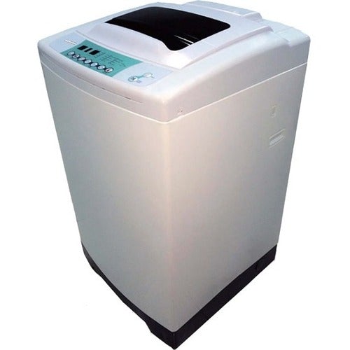 Curtis International RCA 3.0 Cu Ft Portable Washer - 8 Mode(s) - 85 L Washer Capacity - 800 Spin Speed (rpm) - Stainless Steel, Plastic Drum, Lid - White, Clear