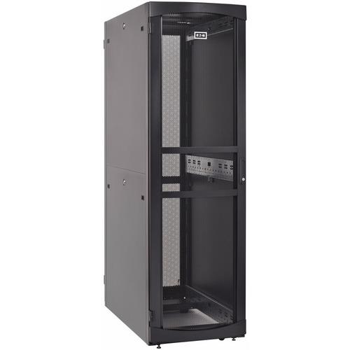 Eaton Rack Cabinet - For LAN Switch - 42U Rack Height - Black