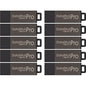 Centon 8 GB DataStick Pro USB 2.0 Flash Drive - 8 GB - USB 2.0 - Gray - 5 Year Warranty - 25 Pack