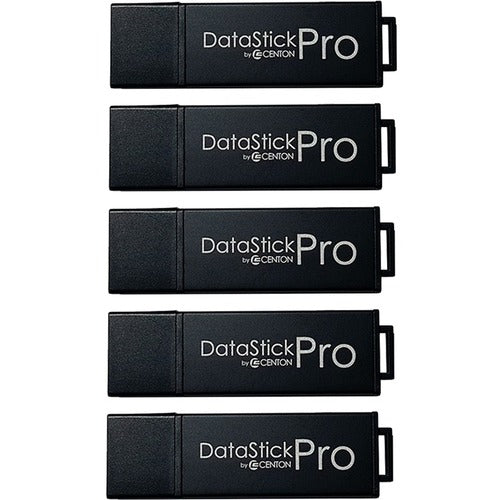 Centon 16 GB DataStick Pro USB 3.0 Flash Drive - 16 GB - USB 3.0 - Black - 5 Year Warranty - 5 Pack