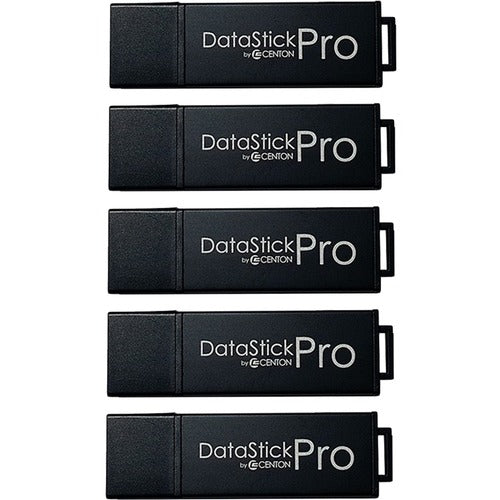 Centon 64 GB DataStick Pro USB 3.0 Flash Drive - 64 GB - USB 3.0 - Black - 5 Year Warranty - 5 Pack