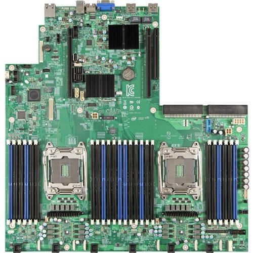 Intel S2600WT2R Server Motherboard - Intel Chipset - Socket LGA 2011-v3 - 1.50 GB DDR4 SDRAM Maximum RAM - DIMM, RDIMM, LRDIMM - 24 x Memory Slots - Gigabit Ethernet - 10 x SATA Interfaces