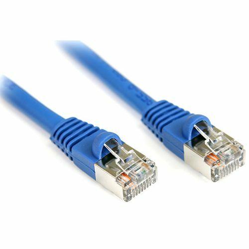 StarTech.com 3 ft Cat5e Blue Snagless Shielded RJ45 F/UTP Cat 5e Patch Cable - 3ft Patch Cord - Category 5e - 3 ft - 1 x RJ-45 Male - 1 x RJ-45 Male - Blue